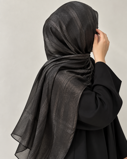 Organza Double Metalic Hijab