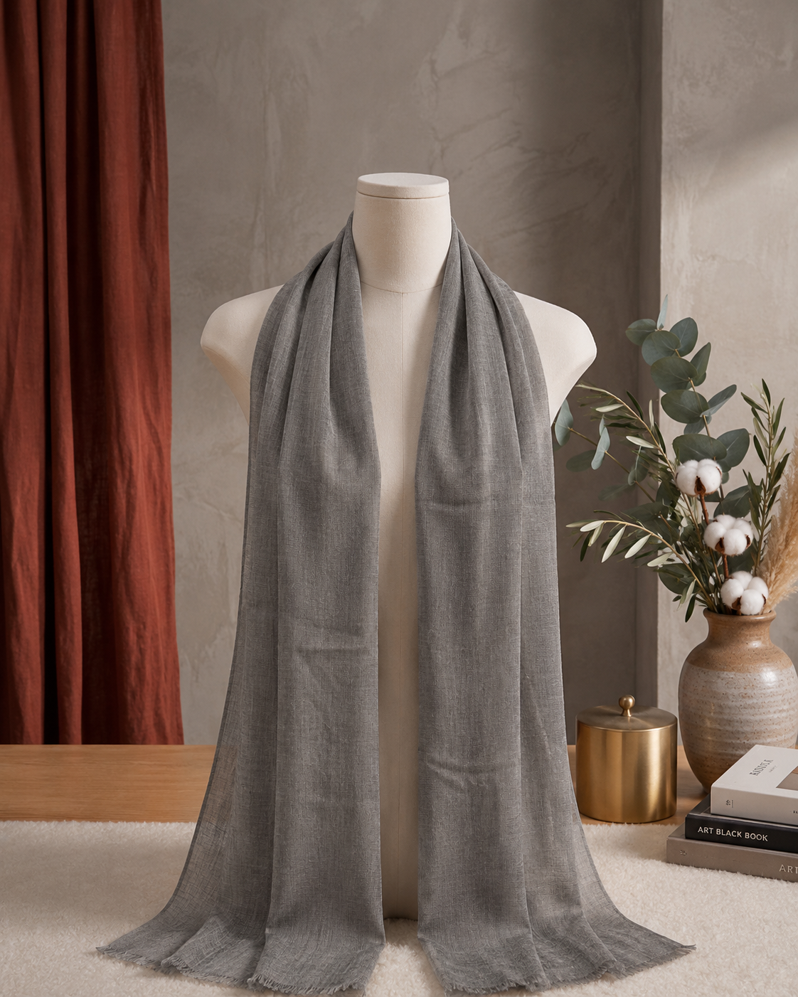 Linen Shaal Khafeef