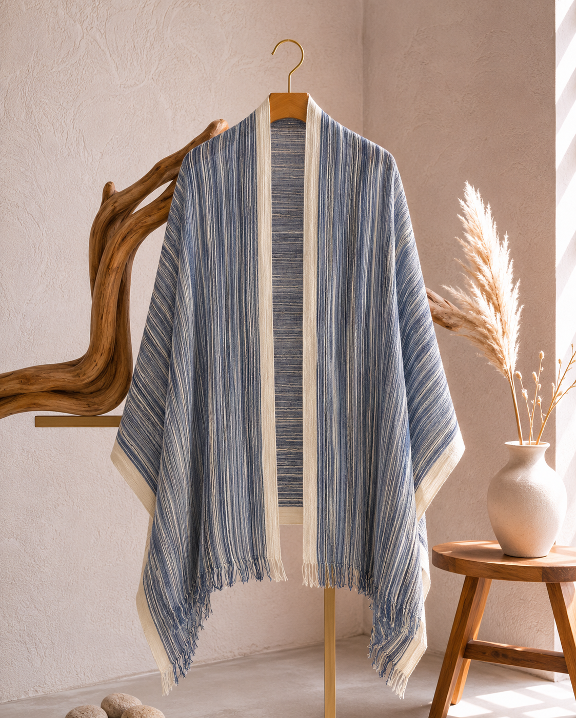 Marble White Stripes Hijab