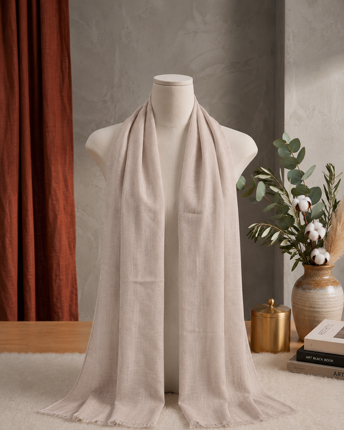 Linen Shaal Khafeef