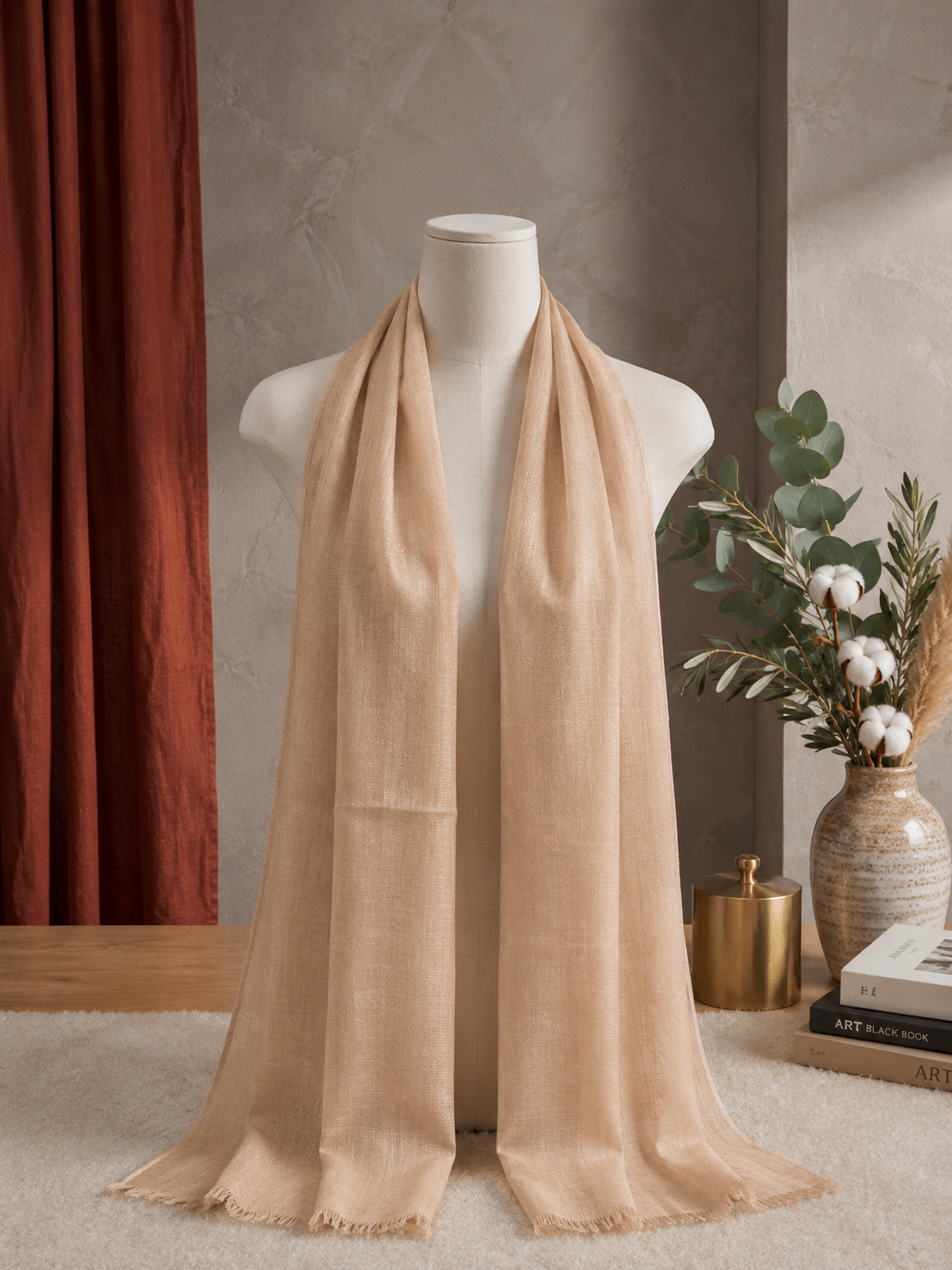 Linen Shaal Khafeef