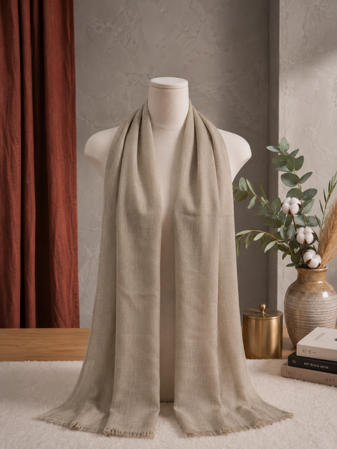 Linen Shaal Khafeef