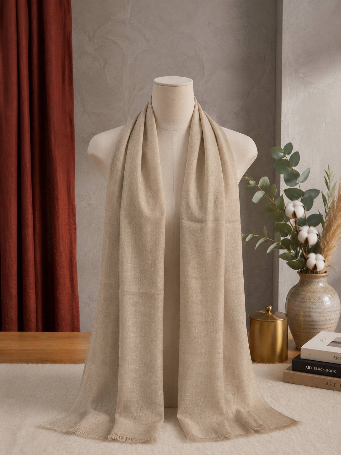 Linen Shaal Khafeef