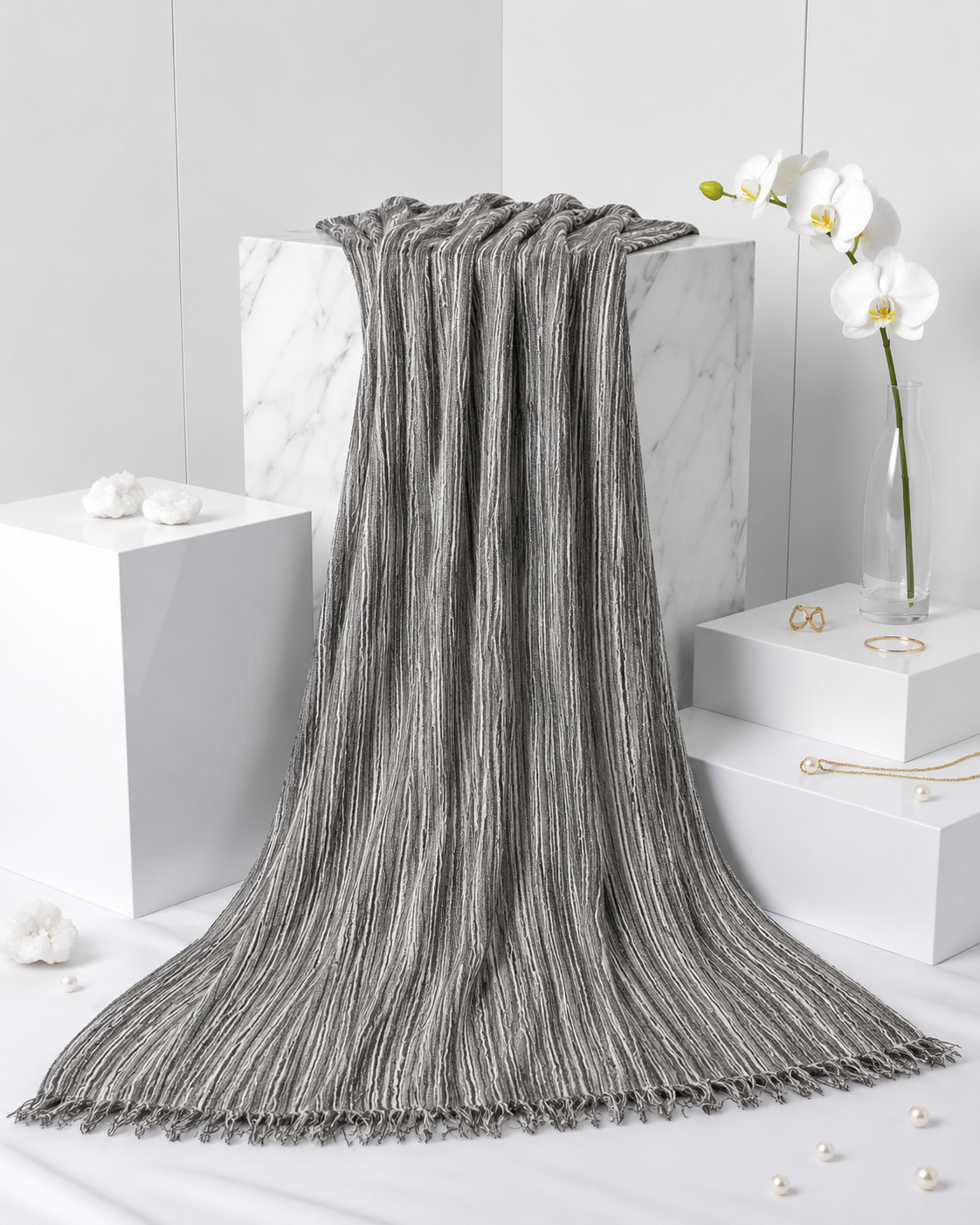 Marble Stripe Hijab